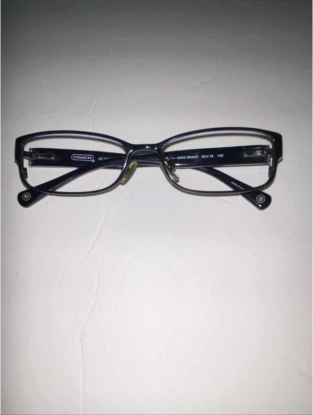 Coach Eyeglasses Women Black HC 5031 Spenser 9003 53-16-135 No Lens